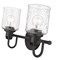 Z-Lite Kinsley 2 Light Vanity, Matte Black And Clear Seeded 340-2V-MB - alternate 5